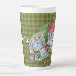 Whimsical Sledgnomes Personalisierte Kaffee Tasse