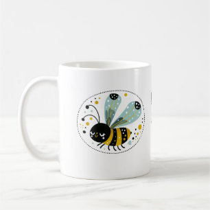 Whimsical Sleepy Bee Kaffeetasse