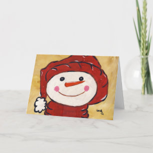 Whimsical Snowman Card Feiertagskarte