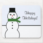 Whimsical Snowman Christmas Mousepad<br><div class="desc">Spaß und super niedliche Whimsical Snowman Weihnachtsmousepad. Gönnen Sie Ihren Freunden und Ihrer Familie ein gesundes Urlaubsjubiläum mit diesem verrückten Design! Passen Sie dieses Mousepad an,  indem Sie Ihren persönlichen Urlaubsgruß hinzufügen.</div>
