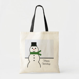 Whimsical Snowman Weihnachts-Tasche Tragetasche
