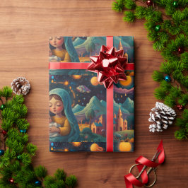 Whimsical Snowman Weihnachtswerk Geschenkpapier