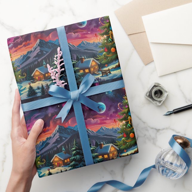Whimsical Snowman Weihnachtswerk Geschenkpapier (Schenken)