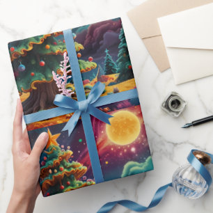 Whimsical Snowman Weihnachtswerk Geschenkpapier
