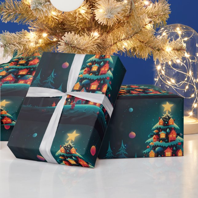 Whimsical Snowman Weihnachtswerk Geschenkpapier (Feiertage)