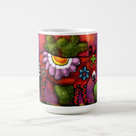 Whimsical Southwest Floral Talavera Style Donkey Kaffeetasse