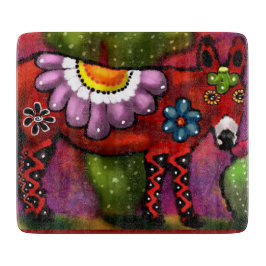 Whimsical Southwest Floral Talavera Style Donkey Schneidebrett