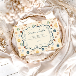 Whimsical Space Nursery Diapper Raffle Begleitkarte