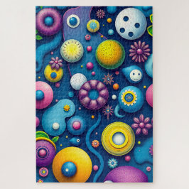 Whimsical Space Shapes - farbenfroher Abstrakter K
