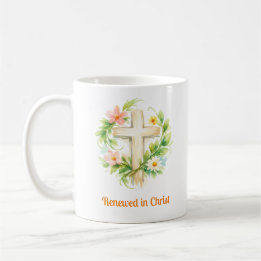 Whimsical Spring Cross Mug - Custom Easter Design Kaffeetasse