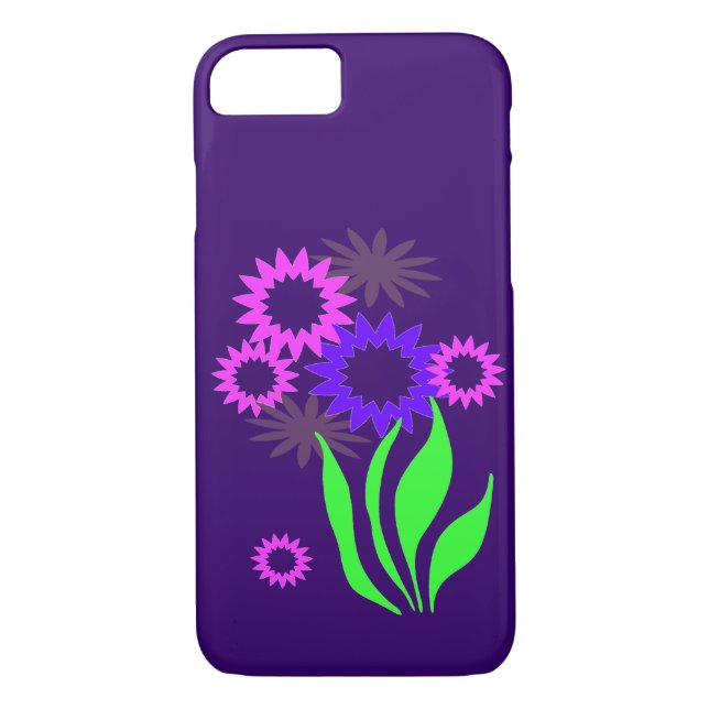 Whimsical Spring Flowers iPhone 8/7 Fall Case-Mate iPhone Hülle (Rückseite)