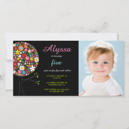 Whimsical Spring Flowers Pop Tree Foto Girl's