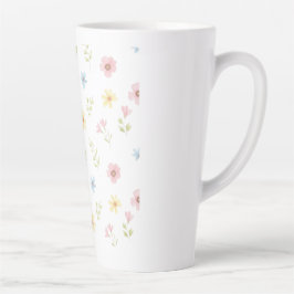 Whimsical Spring Meadow Ceramic Mug - Aesthetic Milchtasse