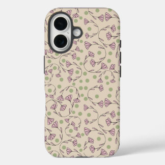 Whimsical Spring Reben – Florales Getüpfeltes Hand iPhone 16 Hülle