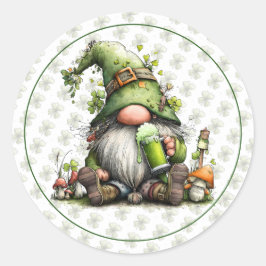 Whimsical St. Patrick’s Day Celebration Runder Aufkleber