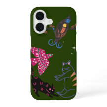 Whimsical Starry Night Waldtiere-Handyhülle -