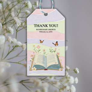 Whimsical Storybook Babydusche Geschenkanhänger