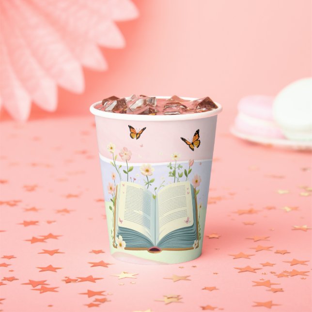 Whimsical Storybook Babydusche Pappbecher (Insitu)