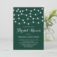 Whimsical String Lights Green Brautparty