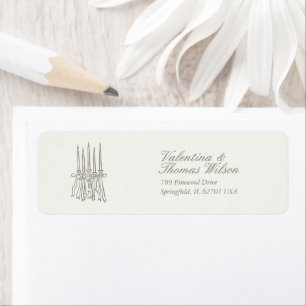 Whimsical Stripe Green Wedding