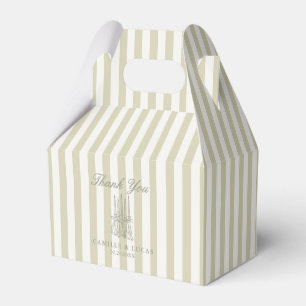 Whimsical Stripe Grüne Hochzeit Geschenkschachtel