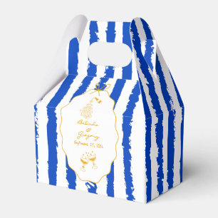 Whimsical Stripes Handgeschriebene Bemalte Hochzei Geschenkschachtel