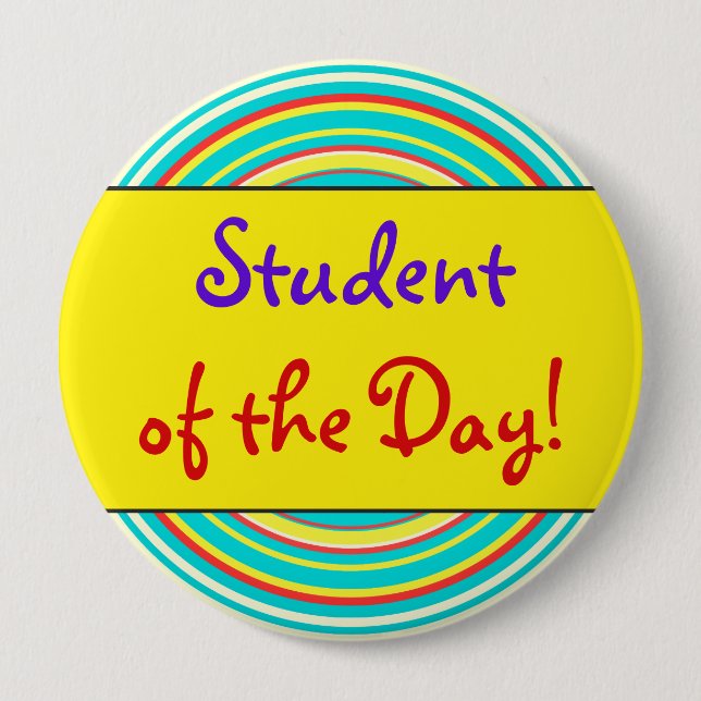 Whimsical "Student des Tages"! Button (Vorderseite)