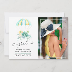 Whimsical Succules Parachute Abschluss Foto Ankündigung