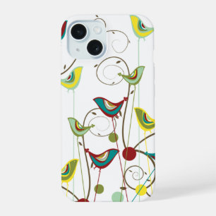 Whimsical Summer Birds Flacons Branches Moderne Ch