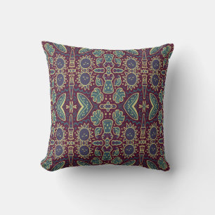 Whimsical Sun & Dschungelmuster Kissen