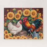 Whimsical Sunflower Rooster<br><div class="desc">Whimsical Sunflower Rooster
Art/illustration
colorful
customizable</div>