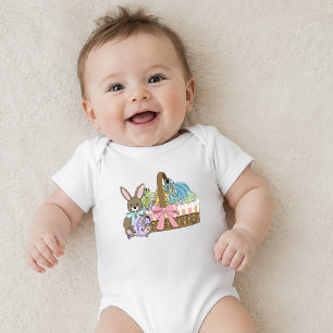 Whimsical süße Fantasy-Drachen-Osterkorb  Baby Strampler