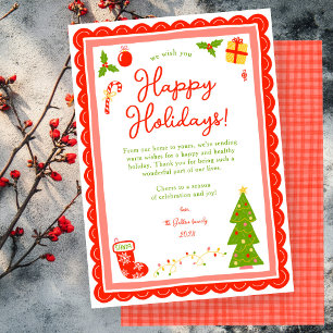 Whimsical süße Weihnachten CUSTOM Scalloped