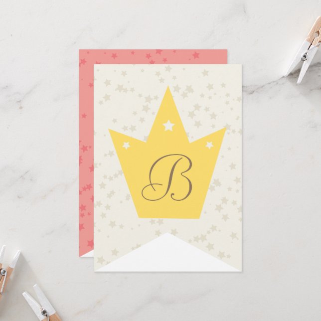 Whimsical Sweet Fairy Princess Girl Birthday Party (Vorderseite/Rückseite Beispiel)