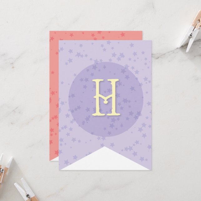 Whimsical Sweet Fairy Princess Girl Birthday Party Karte (Vorderseite/Rückseite Beispiel)