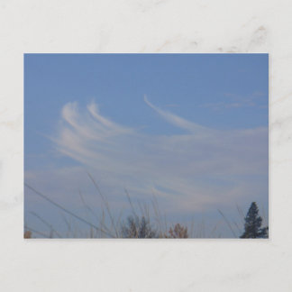 Whimsical Tancing Clouds Postcard Postkarte
