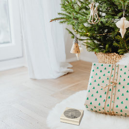 Whimsical Tiger Christmas Tree  Gummistempel