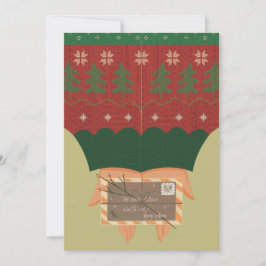 Whimsical "To Santa" Christmas Card 5x7-xmas Karte