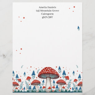 Whimsical Toadstool Personalisiert Briefbogen