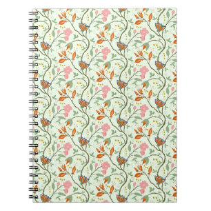 Whimsical Trailing Folk Art Floral Notizblock