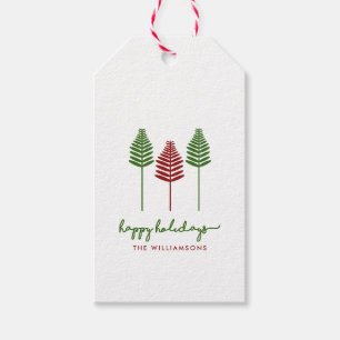 Whimsical Tree Holiday Geschenkanhänger