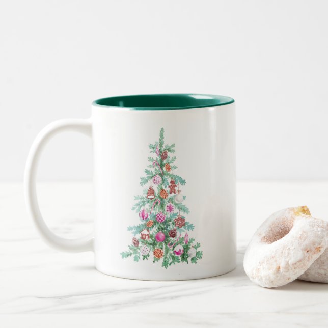 Whimsical Tree Tasse (Mit Donut)