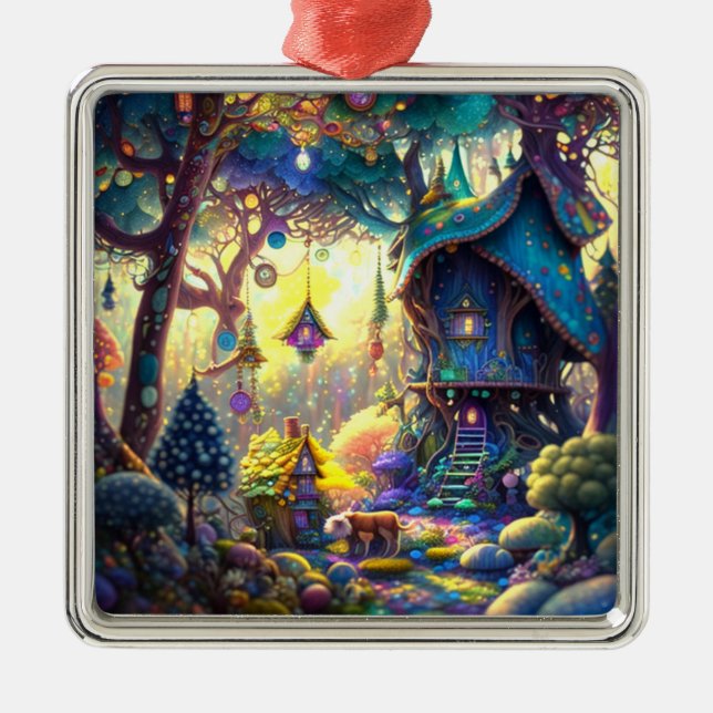 Whimsical Treehouse Ornament (Vorne)
