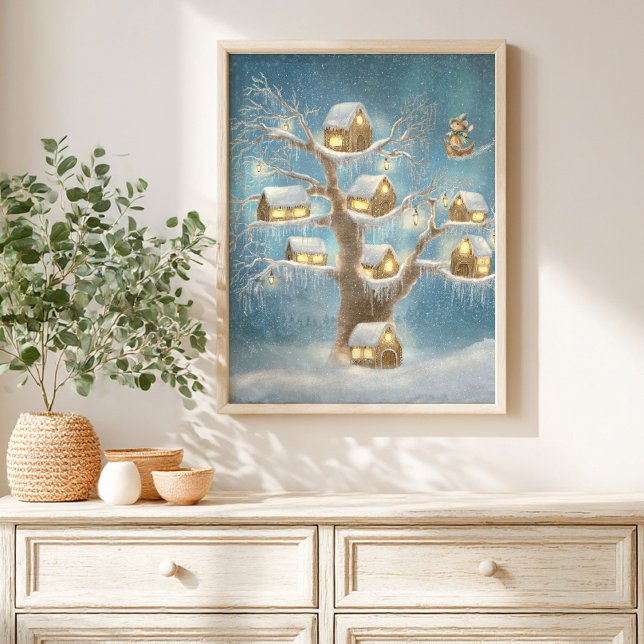  Whimsical Treehouse Storybook kids Poster (Von Creator hochgeladen)