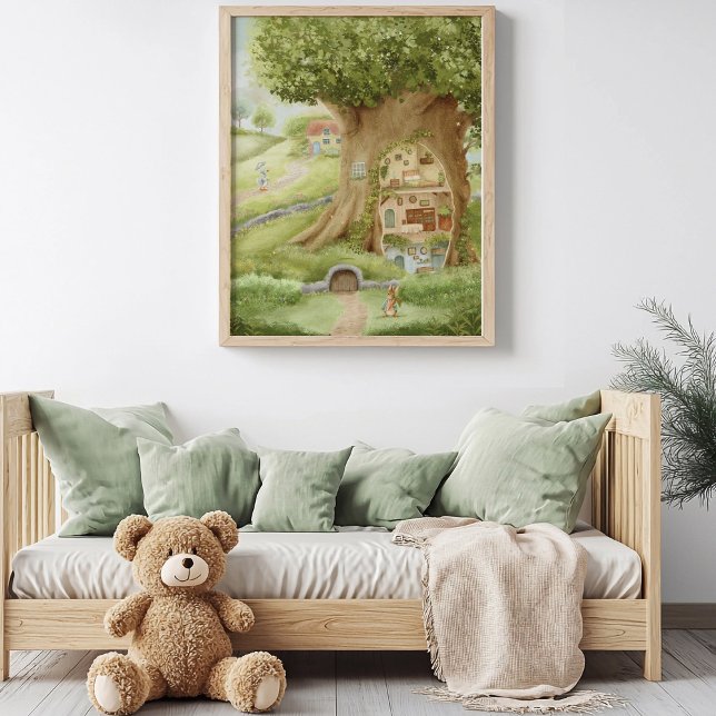 Whimsical Treehouse Storybook  Poster (Von Creator hochgeladen)