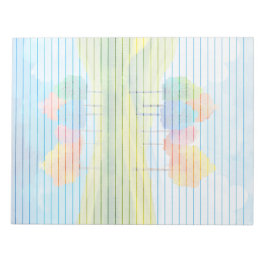 Whimsical Trees Lined - 11" x 8,5" Notepad Notizblock