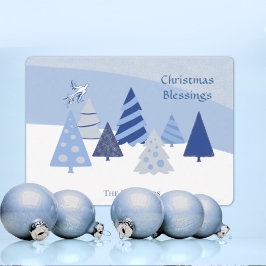 Whimsical Trees Weihnachtskarte Feiertagskarte