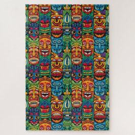 Whimsical Tropical Tiki Masken