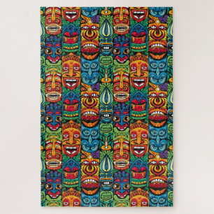Whimsical Tropical Tiki Masken
