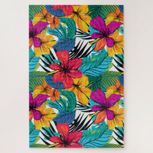 Whimsical Tropical Watercolor Florals